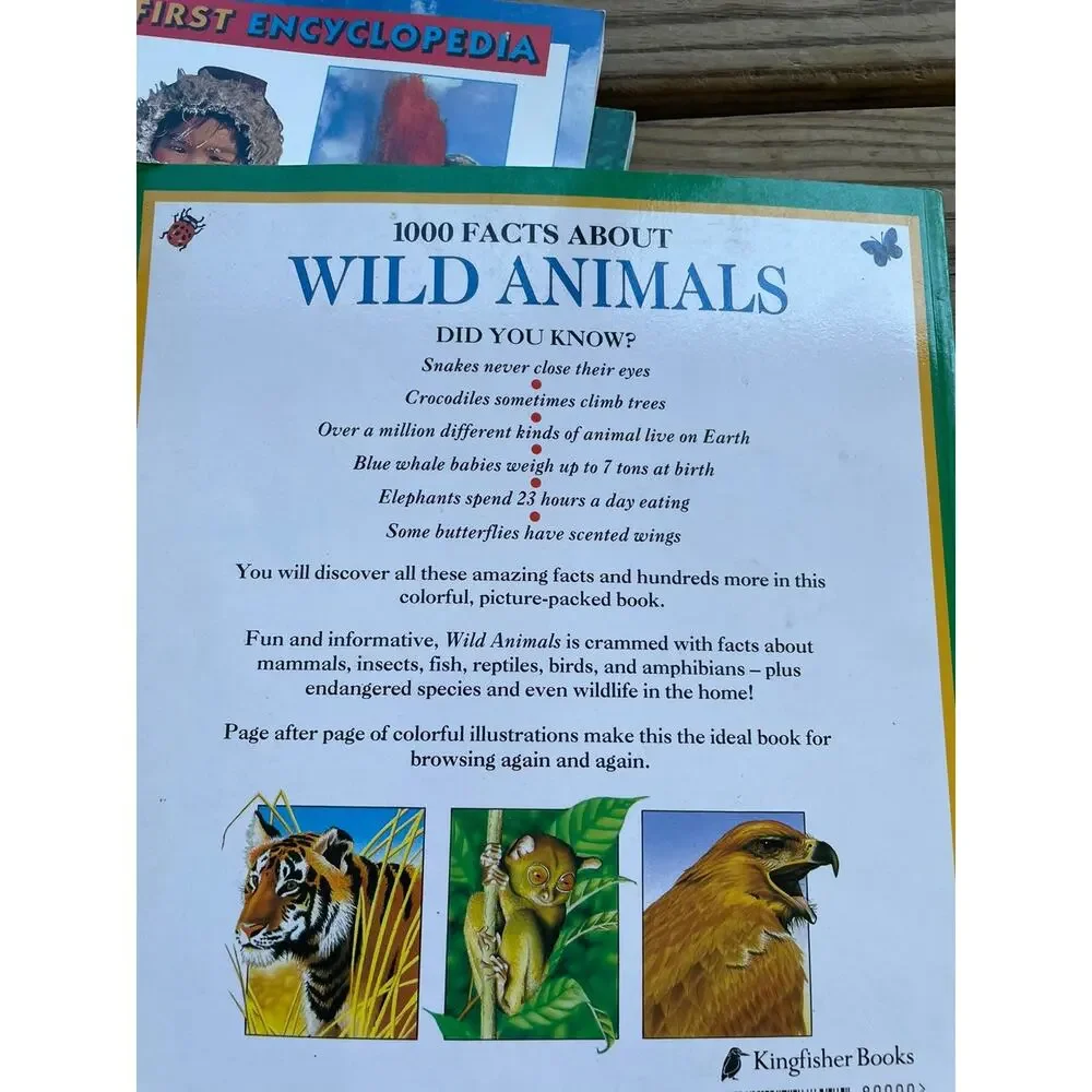 Animal Facts Planet Earth Living World Encyclopedia Lot of Child Books Learning